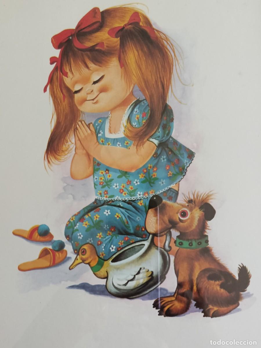 Arte: Cuadro ni&ntilde;a rezando Vintage - Foto 2