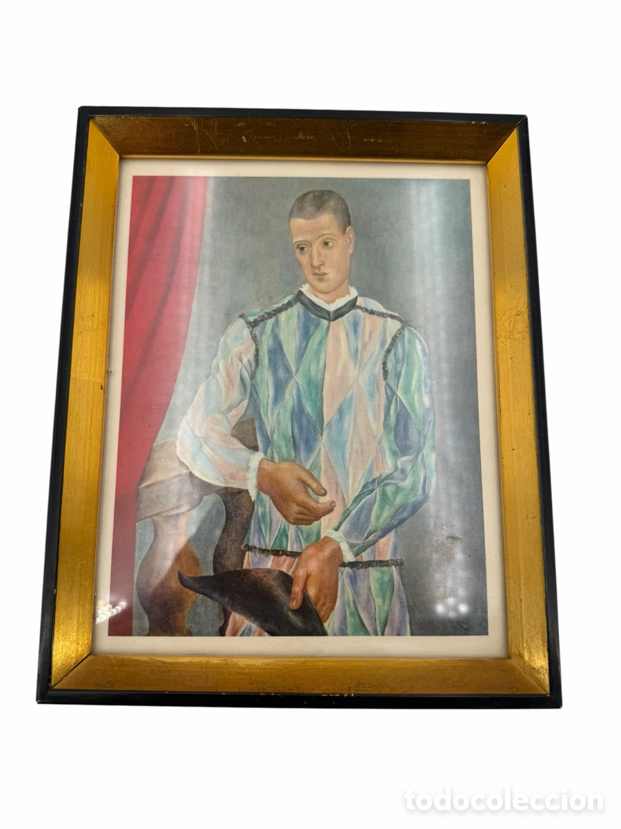 Arte: Antigua L&aacute;mina de Arte Enmarcada