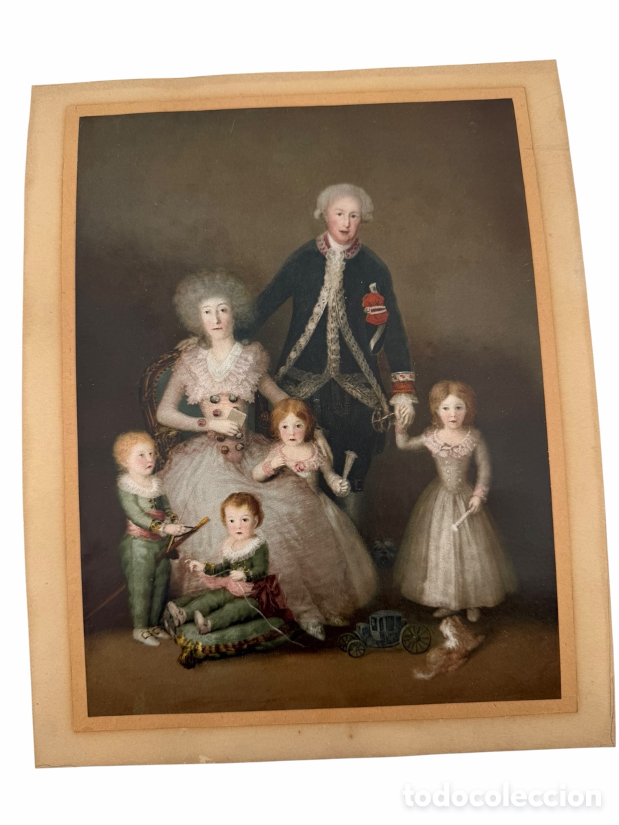 Arte: Antigua L&aacute;mina de Arte de Goya