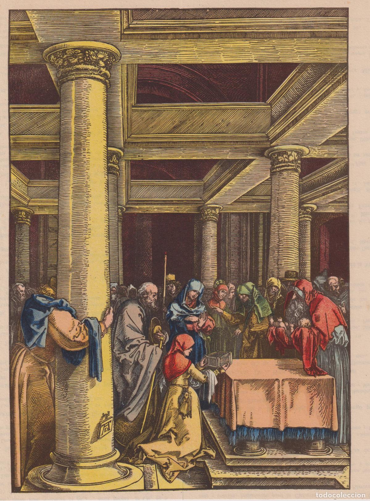 Art: ANTIGUA L&Aacute;MINA DE UNA OBRA DE ALBERTO DURERO, LA PRESENTACI&Oacute;N DE CRISTO EN EL TEMPLO (1505)