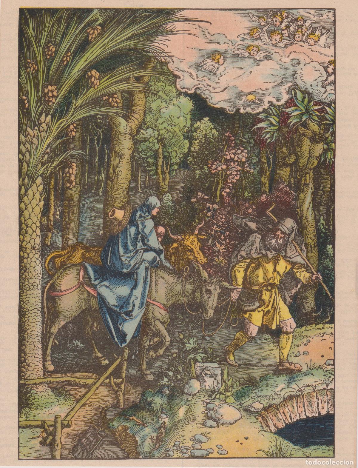 Art: ANTIGUA L&Aacute;MINA DE UNA OBRA DE ALBERTO DURERO, LA HUIDA A EGIPTO (1504)