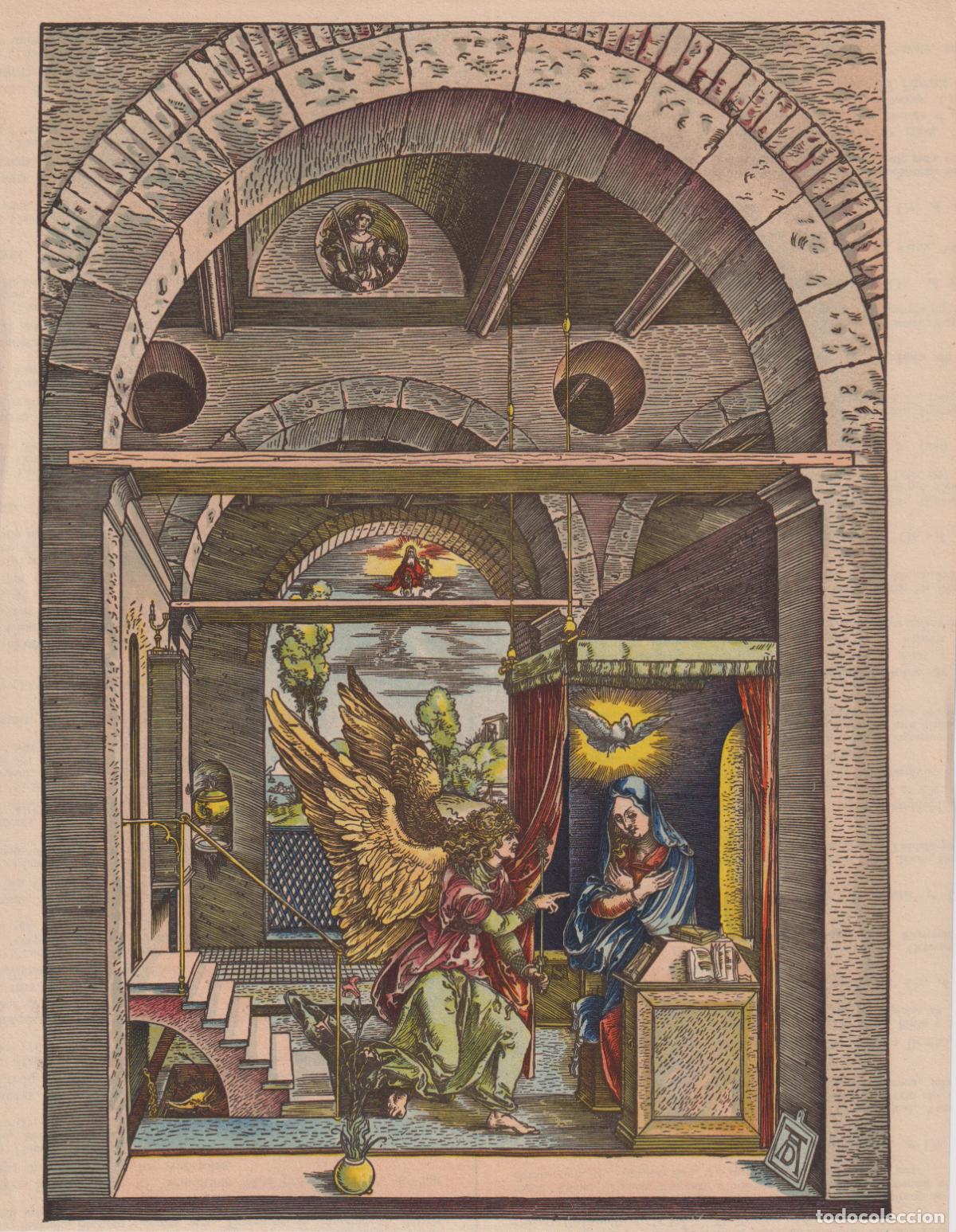 Arte: ANTIGUA L&Aacute;MINA DE UNA OBRA DE ALBERTO DURERO, LA ANUNCIACI&Oacute;N (1503/1504)