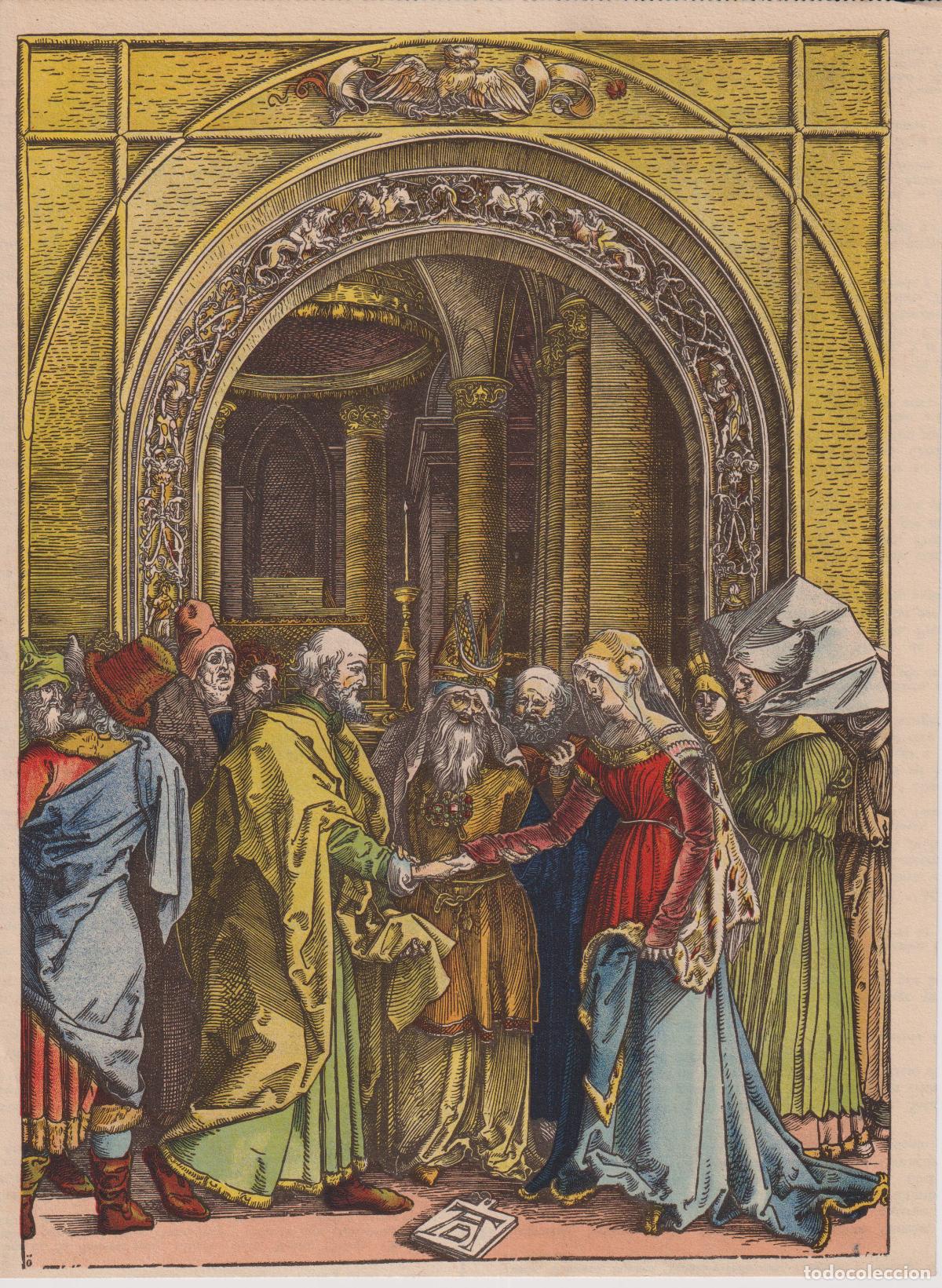 Arte: ANTIGUA L&Aacute;MINA DE UNA OBRA DE ALBERTO DURERO, EL DESPOSORIO DE LA VIRGEN (1504/1505)