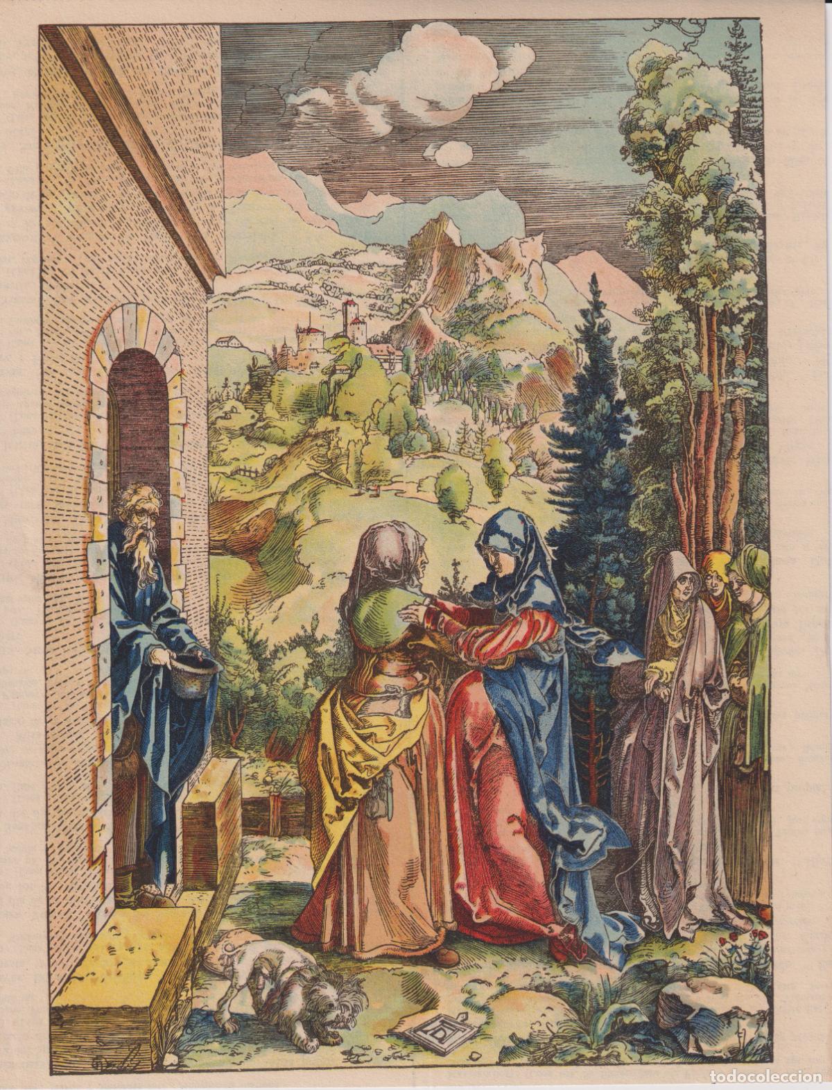 Arte: ANTIGUA L&Aacute;MINA DE UNA OBRA DE ALBERTO DURERO, LA VISITACI&Oacute;N (1503)