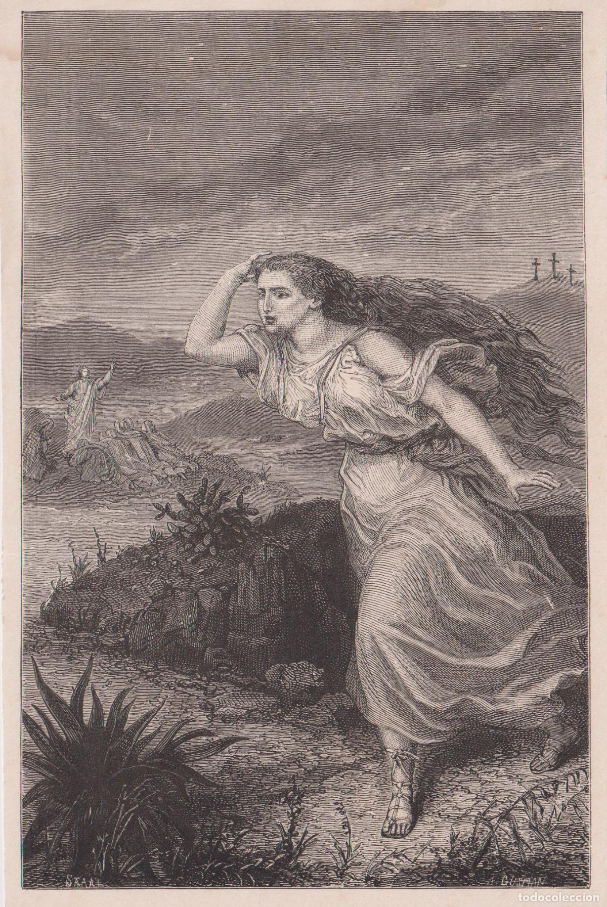 Art: GRABADO DE UN PASAJE EVANG&Eacute;LICO DE LA CRUCIFIXI&Oacute;N DE JES&Uacute;S &ndash; MAR&Iacute;A MAGDALENA - G. STAAL