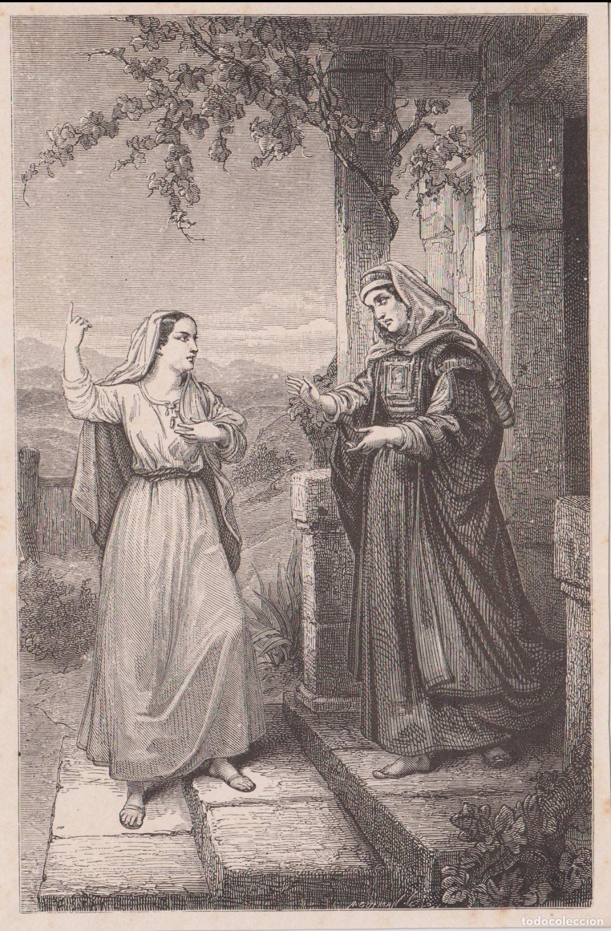 Arte: GRABADO DE UN PASAJE BIBLICO &ndash; NOEM&Iacute; Y RUT - PIERRE-GUSTAVE-EUG&Egrave;NE STAAL