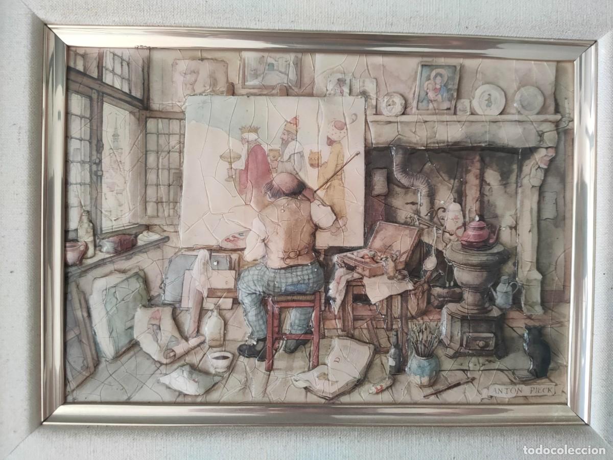 Arte: Cuadro con relieve de Anton Pieck - Foto 2