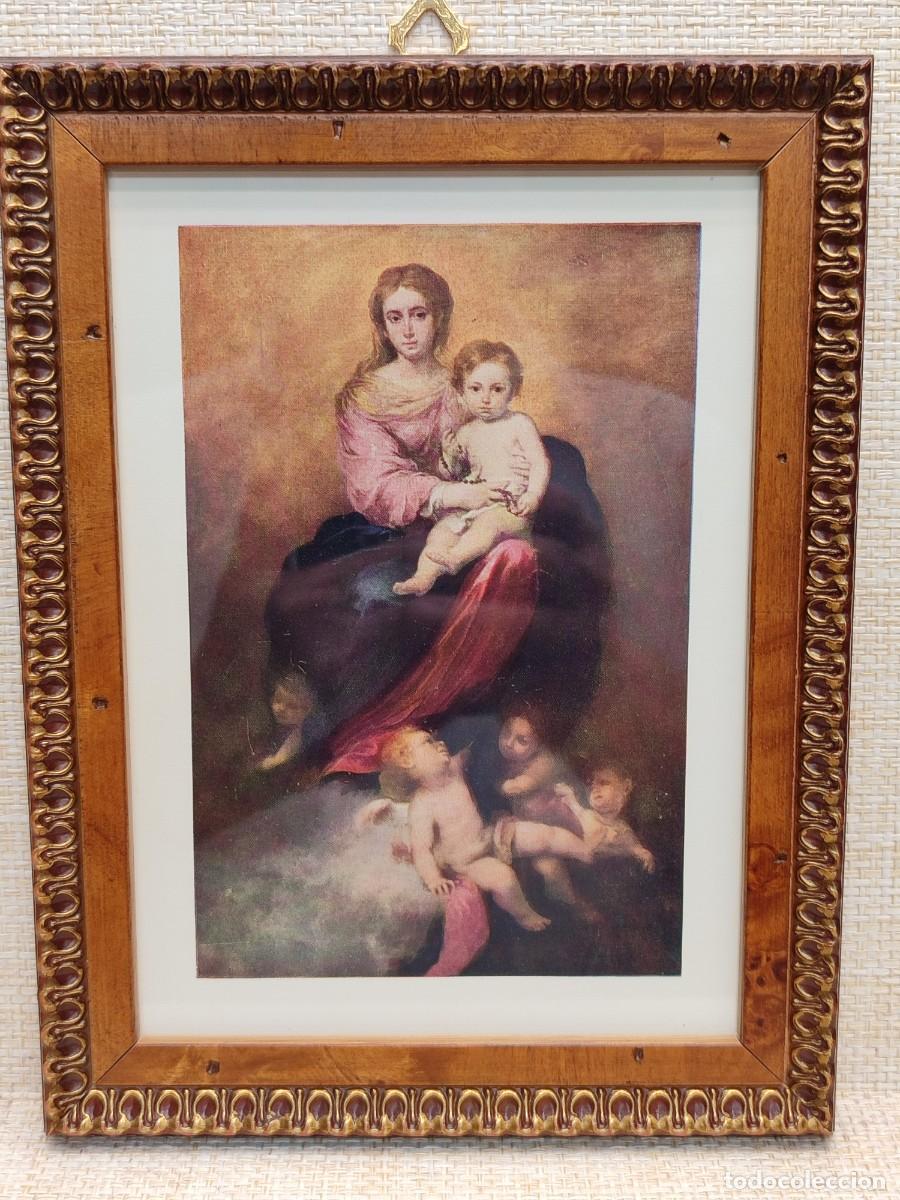 Arte: Virgen del rosario con Ni&ntilde;o. Murillo. Masterpieces in colour 1910. Plate IV. Cuadro