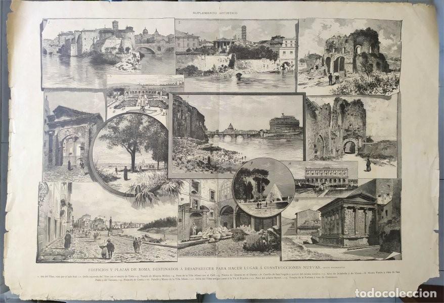 Arte: Edificios y plazas de Roma destinadas a desaparecer para construcciones nuevas. Suplemento Art&iacute;stico