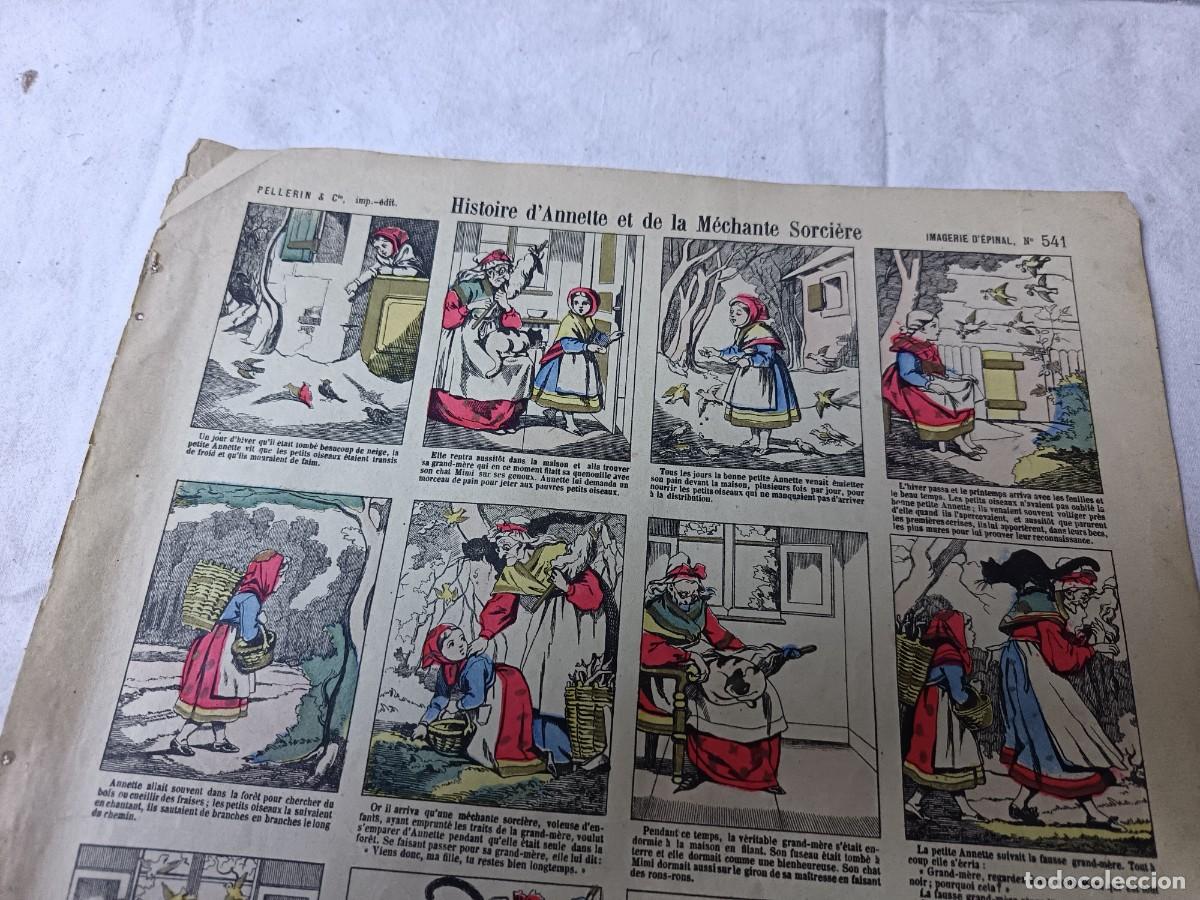Arte: Raro, S. XIX, Auca, Pliego de Cordel o L&aacute;mina Antigua, Histoire d&acute;Annette et de la M&eacute;chante Sorci&eacute;re