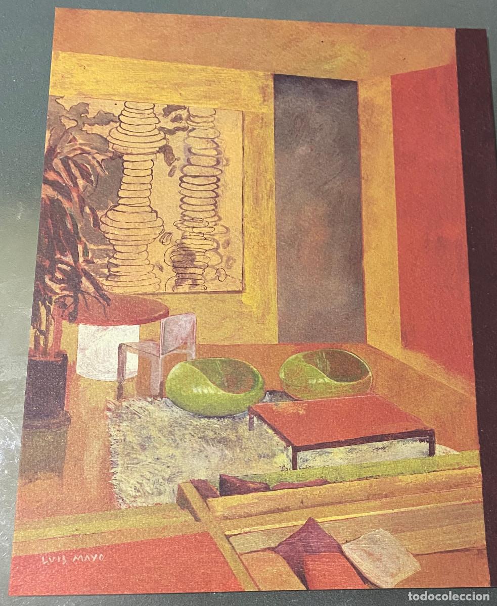 Arte: L&aacute;mina enmarcable, reproducci&oacute;n de obra de arte de Luis Mayo. Tama&ntilde;o A4 enmarcable. En carpeta.