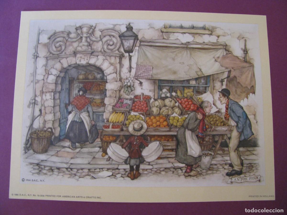 Arte: LAMINA DE ANTON PIECK. D.A.C. DONALD ART CO. N.Y. PRINTED IN HOLLAND. 1966. 19X14 CM.
