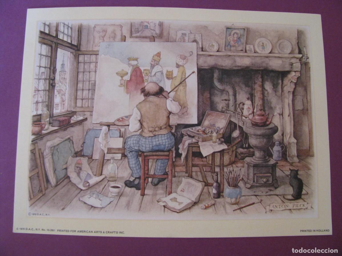 Arte: LAMINA DE ANTON PIECK. D.A.C. DONALD ART CO. N.Y. PRINTED IN HOLLAND. 1970. 19X14 CM.
