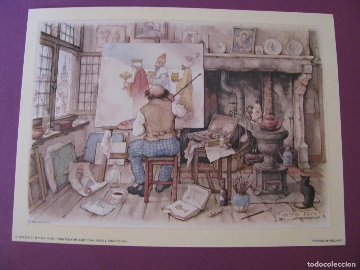 Arte: LAMINA DE ANTON PIECK. D.A.C. DONALD ART CO. N.Y. PRINTED IN HOLLAND. 1970. 19X14 CM.