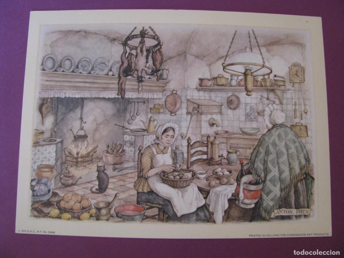 Arte: LAMINA DE ANTON PIECK. D.A.C. DONALD ART CO. N.Y. PRINTED IN HOLLAND. 1970. 19X14 CM.