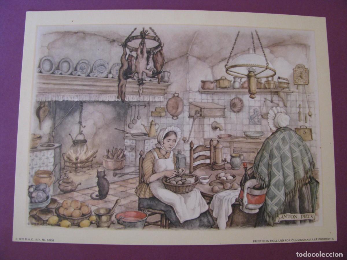 Arte: LAMINA DE ANTON PIECK. D.A.C. DONALD ART CO. N.Y. PRINTED IN HOLLAND. 1970. 19X14 CM.