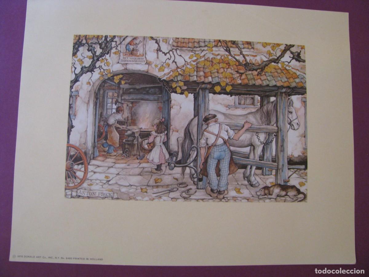 Arte: LAMINA DE ANTON PIECK. D.A.C. DONALD ART CO. N.Y. PRINTED IN HOLLAND. 1976. 23X18 CM.