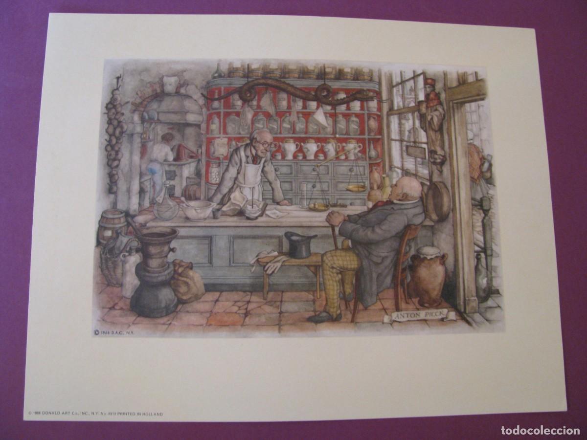 Kunst: LAMINA DE ANTON PIECK. D.A.C. DONALD ART CO. N.Y. PRINTED IN HOLLAND. 1966. 23X18 CM.