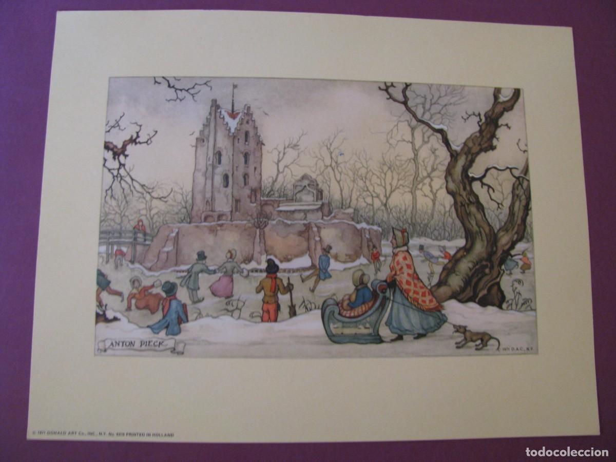 Kunst: LAMINA DE ANTON PIECK. D.A.C. DONALD ART CO. N.Y. PRINTED IN HOLLAND. 1971. 23X18 CM.