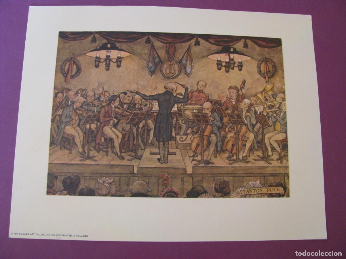 Arte: LAMINA DE ANTON PIECK. D.A.C. DONALD ART CO. N.Y. PRINTED IN HOLLAND. 1971. 23X18 CM.