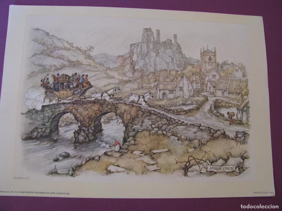 Arte: LAMINA DE ANTON PIECK. D.A.C. DONALD ART CO. N.Y. PRINTED IN HOLLAND. 1970. 25,5X18 CM.
