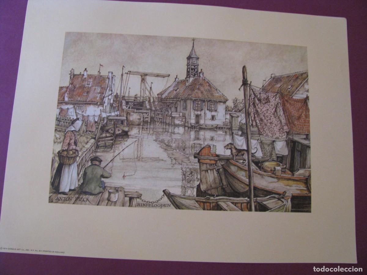 Arte: LAMINA DE ANTON PIECK. D.A.C. DONALD ART CO. N.Y. PRINTED IN HOLLAND. 1974. 30,5X23 CM.