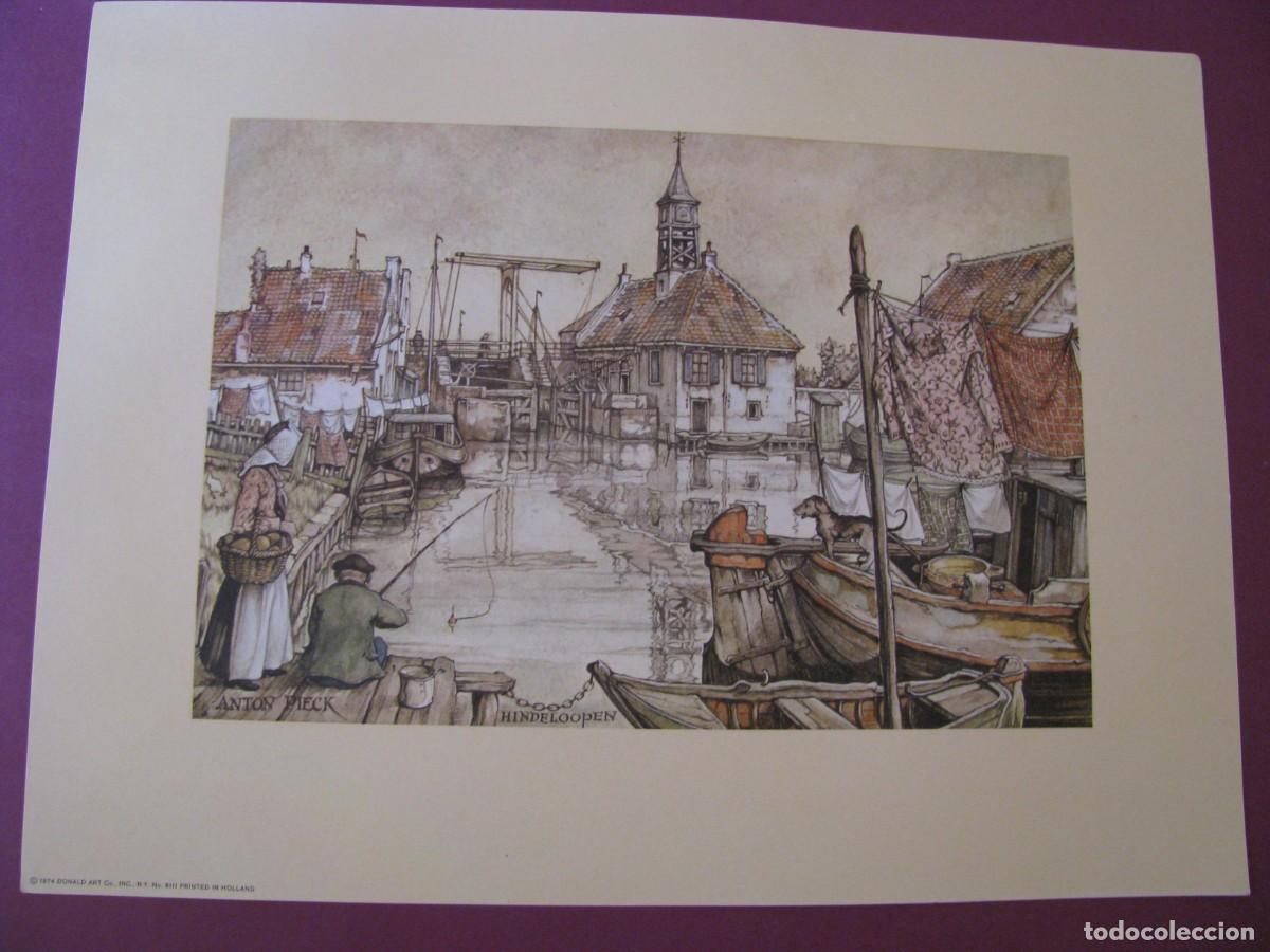 Arte: LAMINA DE ANTON PIECK. D.A.C. DONALD ART CO. N.Y. PRINTED IN HOLLAND. 1974. 30,5X23 CM.