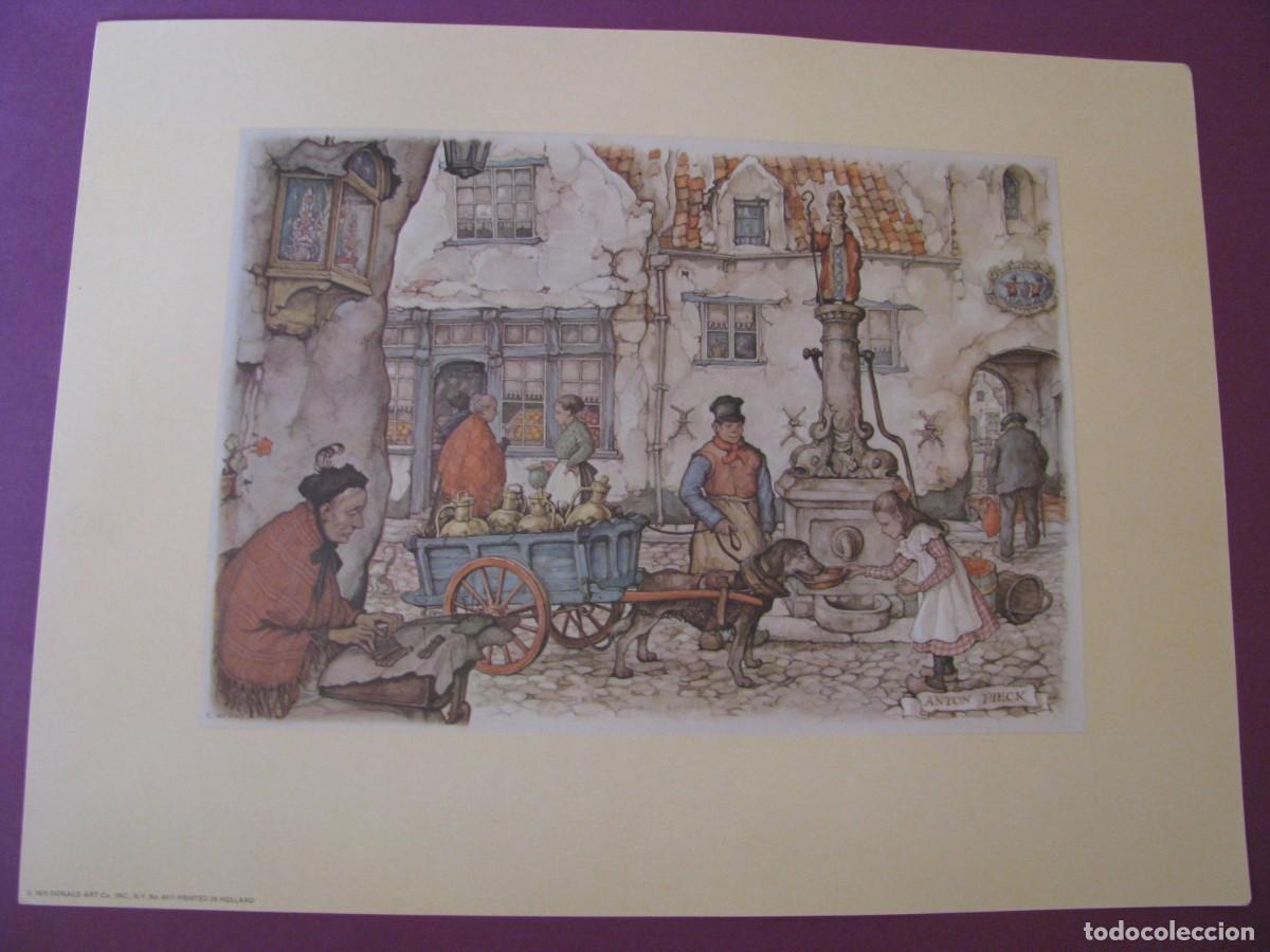 Arte: LAMINA DE ANTON PIECK. D.A.C. DONALD ART CO. N.Y. PRINTED IN HOLLAND. 1970. 30,5X23 CM.