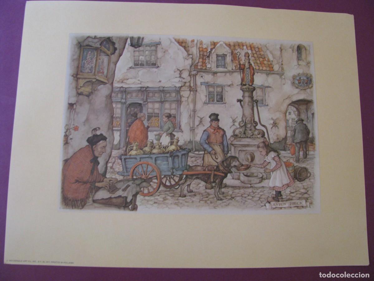 Arte: LAMINA DE ANTON PIECK. D.A.C. DONALD ART CO. N.Y. PRINTED IN HOLLAND. 1970. 30,5X23 CM.