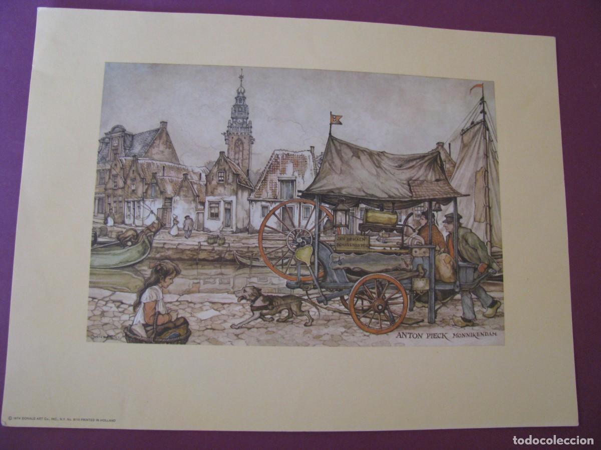 Arte: LAMINA DE ANTON PIECK. D.A.C. DONALD ART CO. N.Y. PRINTED IN HOLLAND. 1974. 30,5X23 CM.