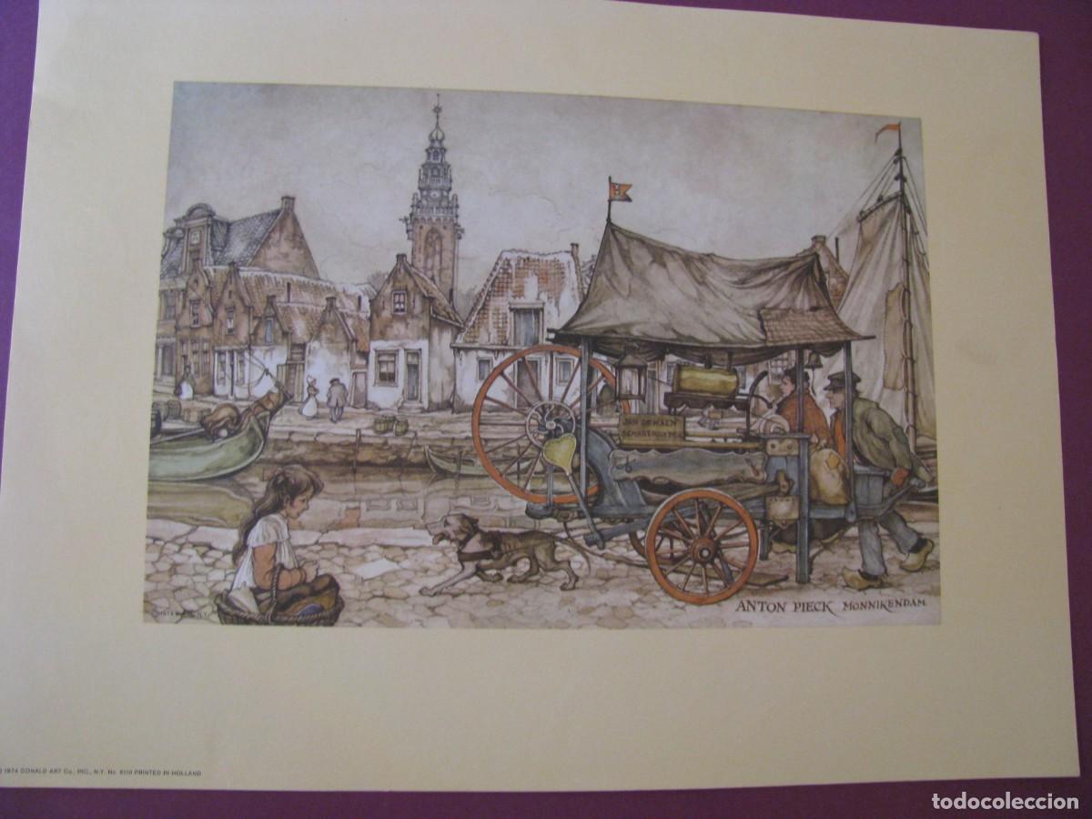 Arte: LAMINA DE ANTON PIECK. D.A.C. DONALD ART CO. N.Y. PRINTED IN HOLLAND. 1974. 30,5X23 CM.
