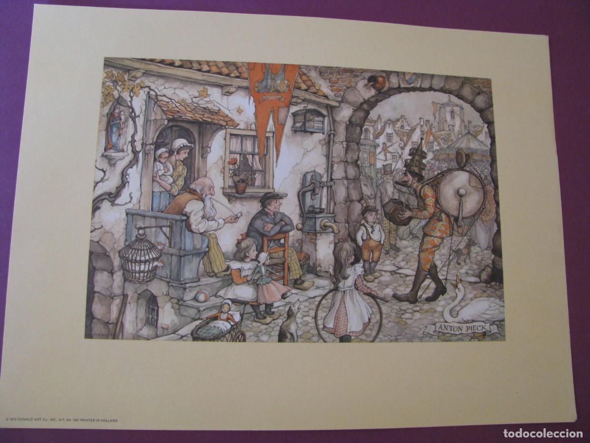 Arte: LAMINA DE ANTON PIECK. D.A.C. DONALD ART CO. N.Y. PRINTED IN HOLLAND. 1972. 30,5X23 CM.