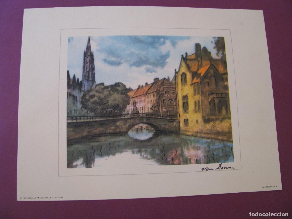 Arte: LAMINA DE VAN DOORN. DONALD ART COMPANY 1976. 20X15 CM. EE.UU.