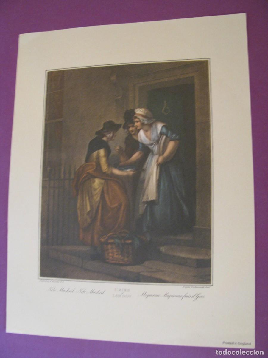 Arte: LAMINA DE FRANCIS WHEATLEY. SERIE CRIES OF LONDON. 23,5X17,5 CM