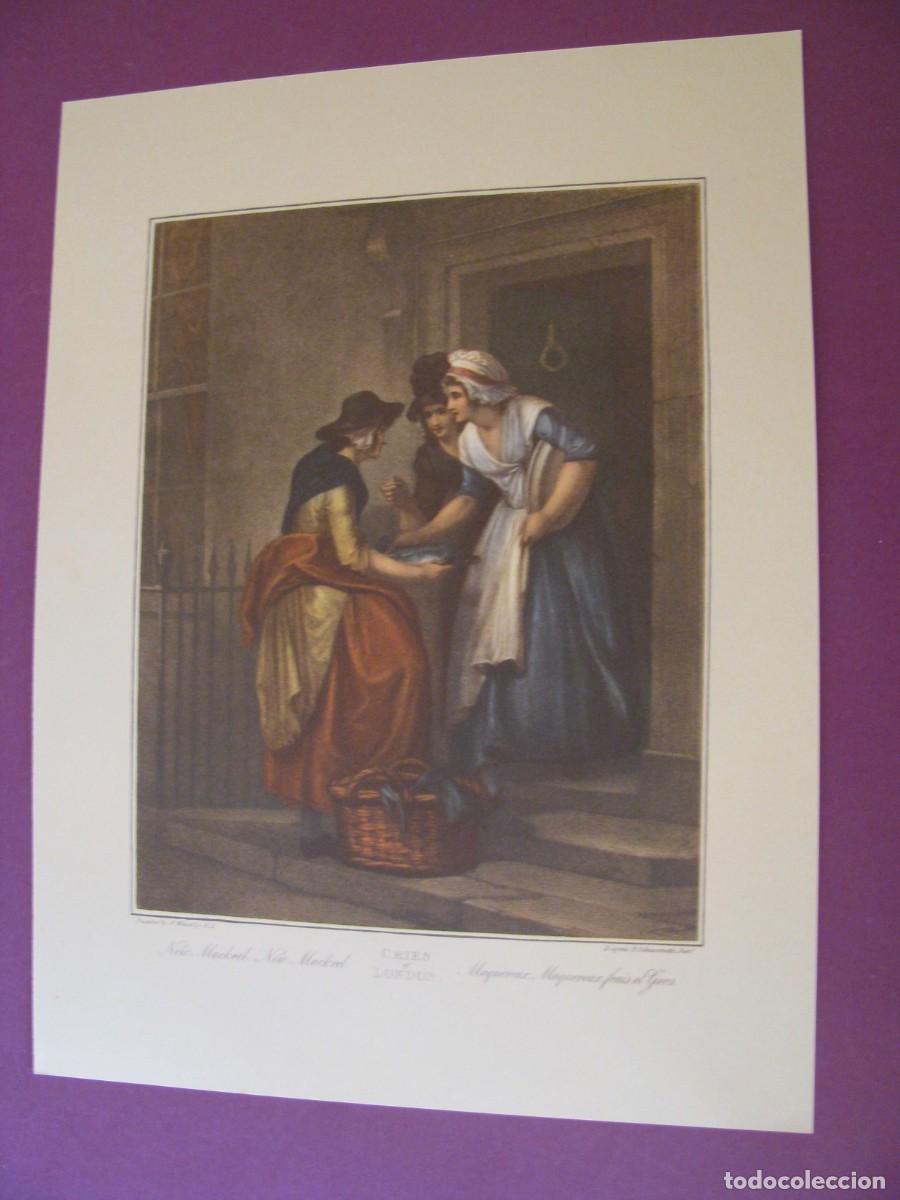 Arte: LAMINA DE FRANCIS WHEATLEY. SERIE CRIES OF LONDON. 23,5X17,5 CM