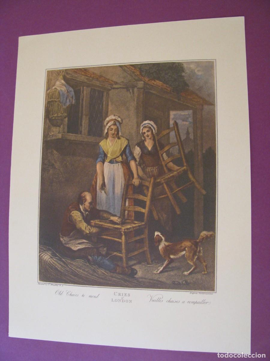 Arte: LAMINA DE FRANCIS WHEATLEY. SERIE CRIES OF LONDON. 23,5X17,5 CM