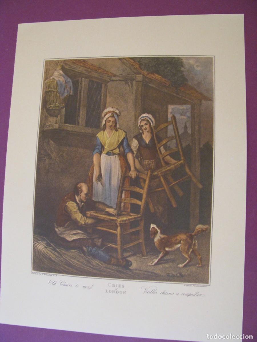 Arte: LAMINA DE FRANCIS WHEATLEY. SERIE CRIES OF LONDON. 23,5X17,5 CM