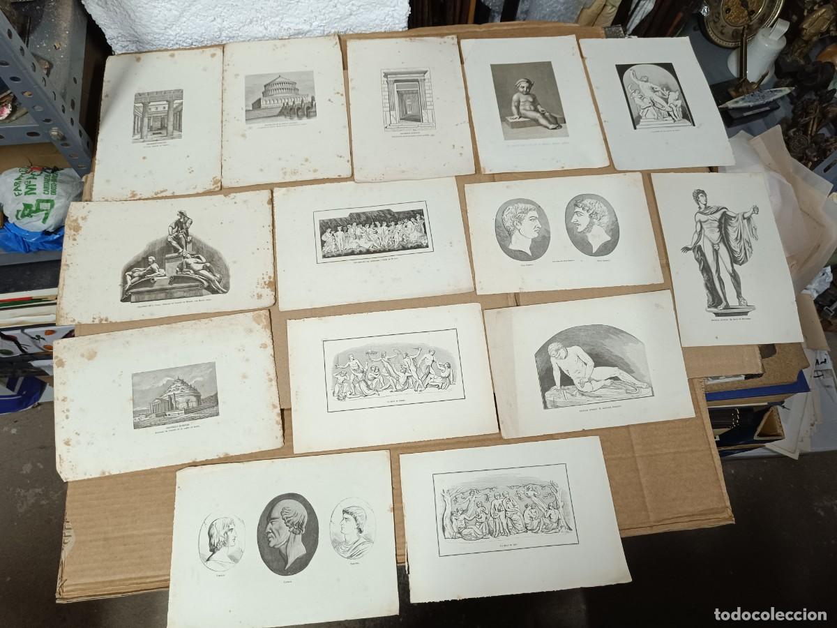 Arte: LOTE 14 ANTIGUAS LAMINAS DE LA ROMA CLASICA, IMPERIO ROMANO, ITALIA -P29