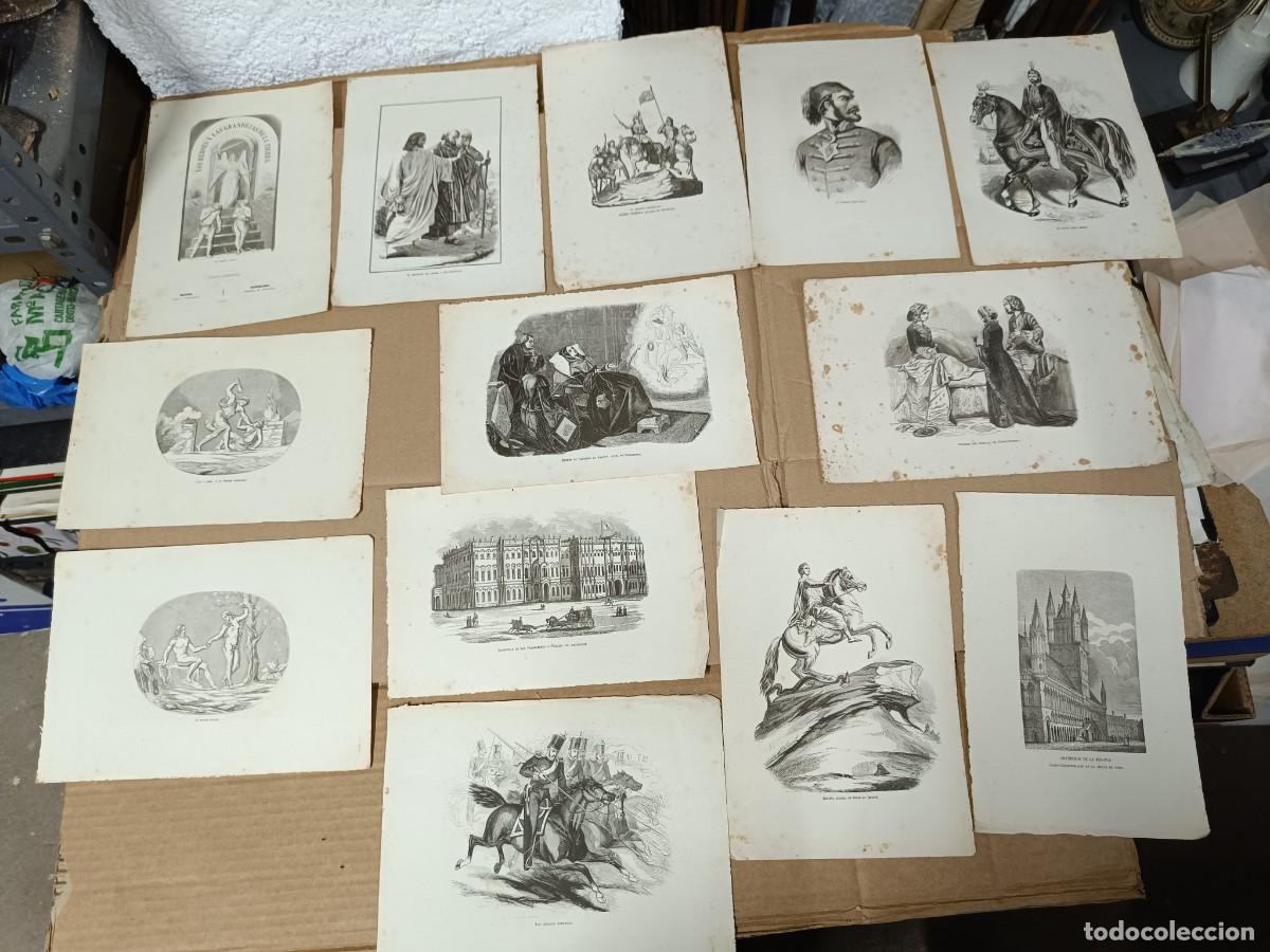 Arte: LOTE 13 ANTIGUAS LAMINAS DE HEROES Y GRANDEZAS, ESPA&Ntilde;A, IMPERIO OTOMANO, RUSIA, BIBLIA -P29