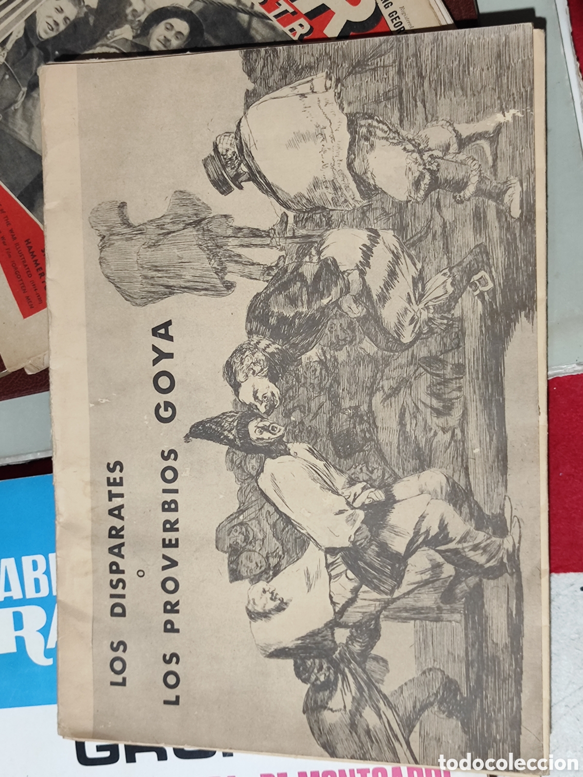 Arte: Carpeta de grabados de Francisco de Goya Los disparates o los proverbios de Goya 22 laminas facs&iacute;mil