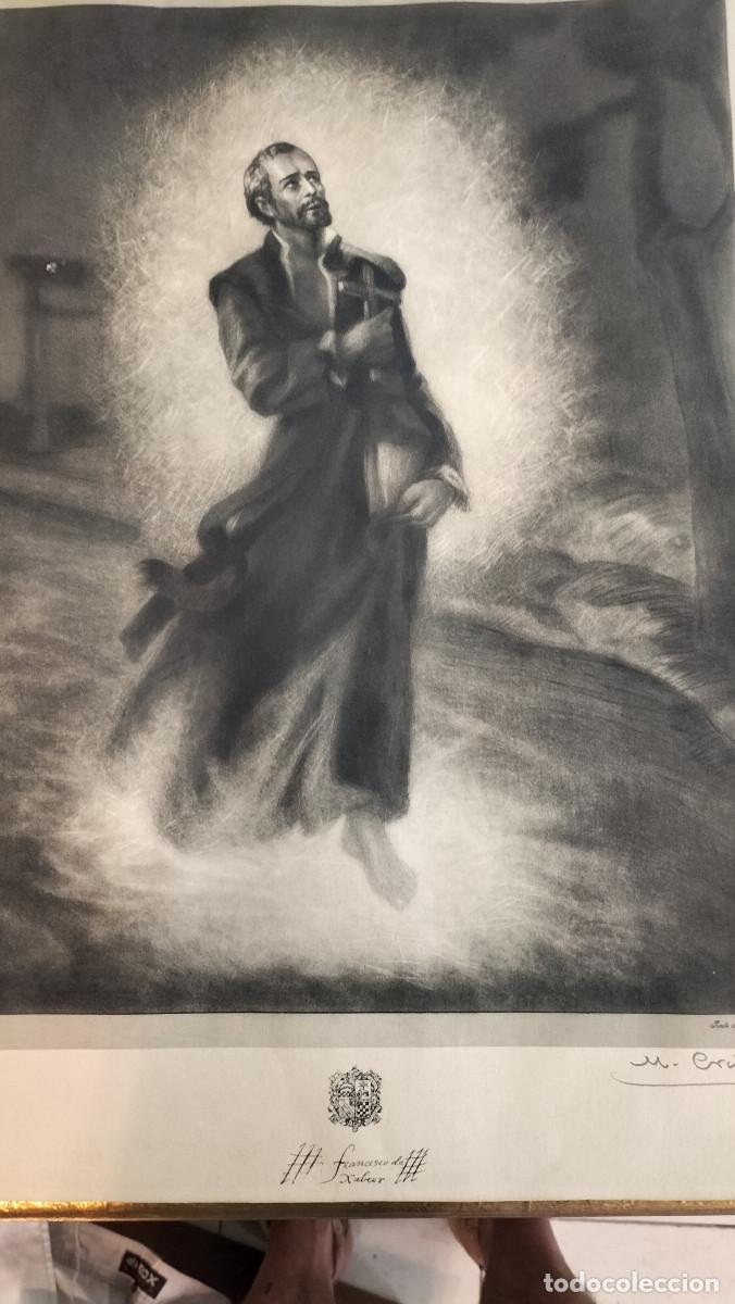 Arte: LAMINA FIRMADA DE CRISPIN MARTINEZ ,DEL CARBONCILLO DE FRANCISCO JAVIER.