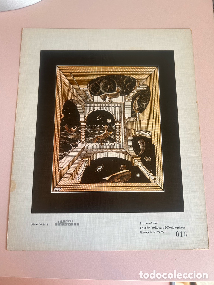 Arte: Nueva Dimensi&oacute;n &ndash; 2 l&aacute;minas Escher y Frazetta &ndash; N&ordm; 016/500