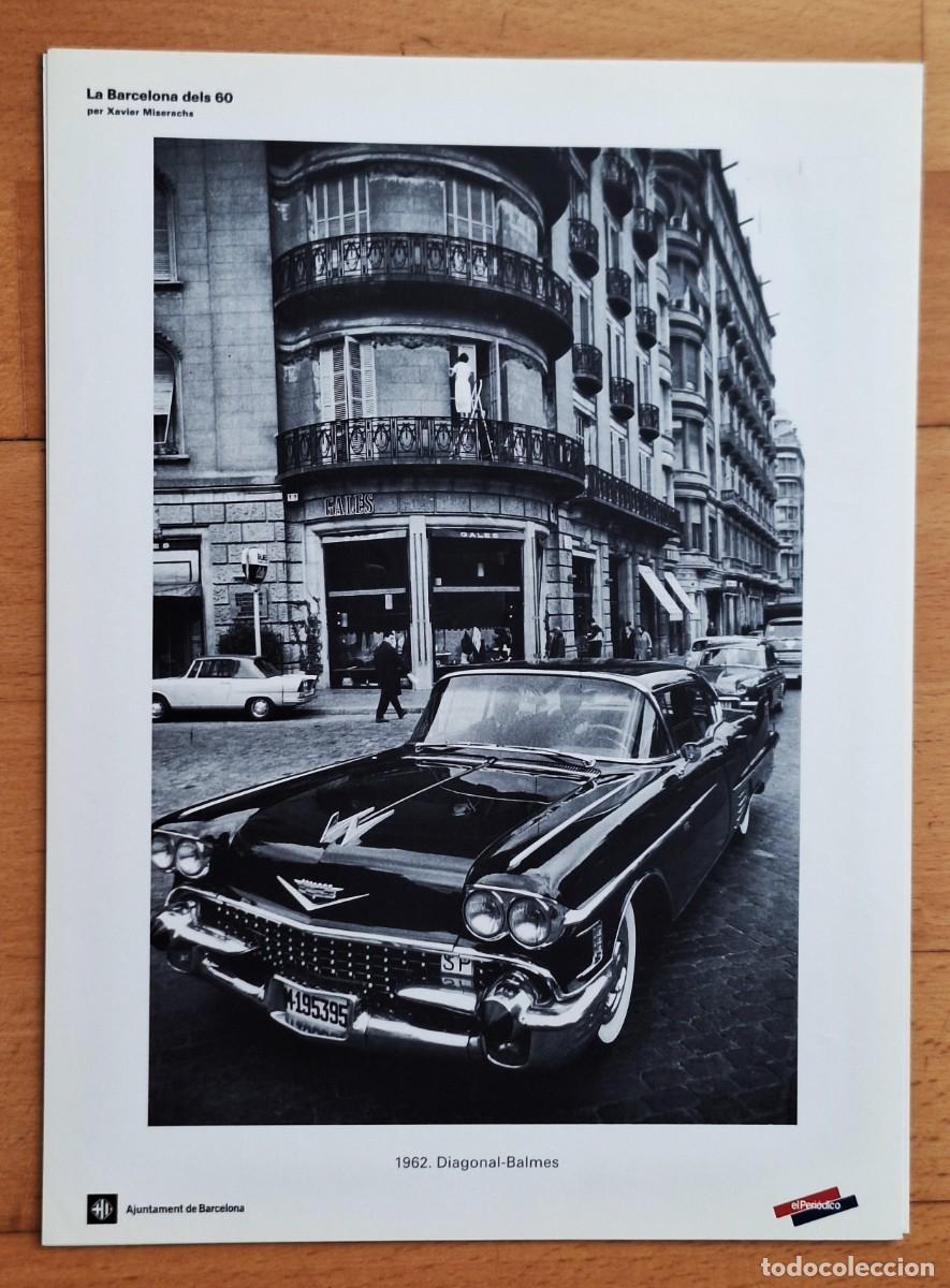 Arte: LAMINA DE XAVIER MISERACHS -LA BARCELONA DELS 60 - 1962 DIAGONAL - BALMES - NUEVA