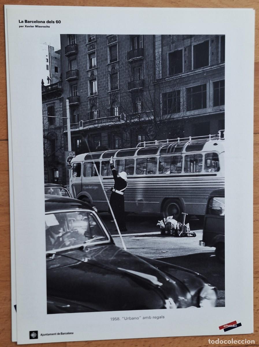 Arte: LAMINA DE XAVIER MISERACHS -LA BARCELONA DELS 60 - 1958 &rdquo; URBANO &rdquo; AMB REGALS - NUEVA