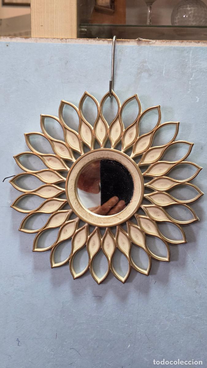 Arte: espejo acrilico sol vintage