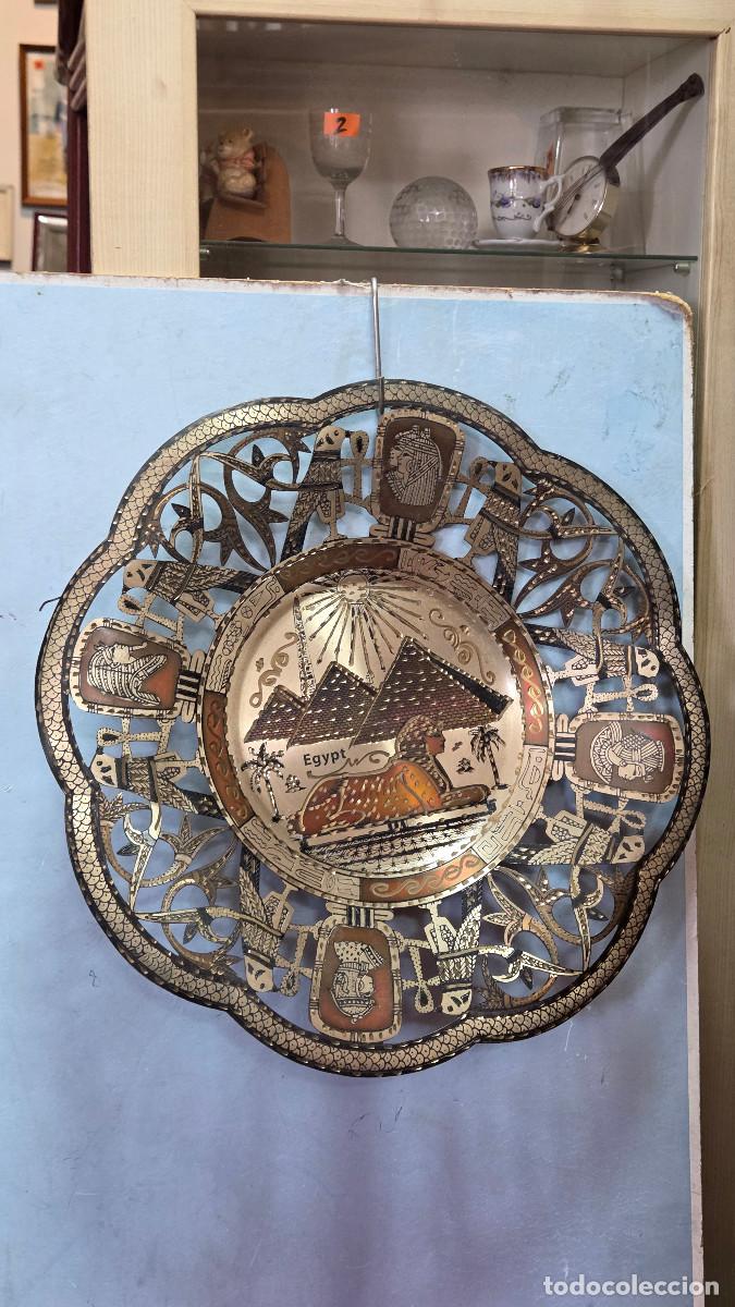 Arte: plato de metal egipcio - Foto 2