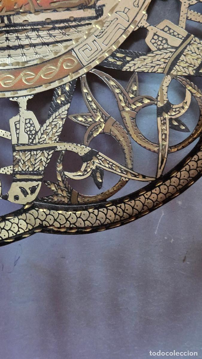 Arte: plato de metal egipcio - Foto 9