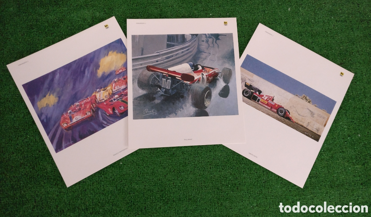 Arte: 3 l&aacute;minas de Ferrari de la revista Ferrarisima