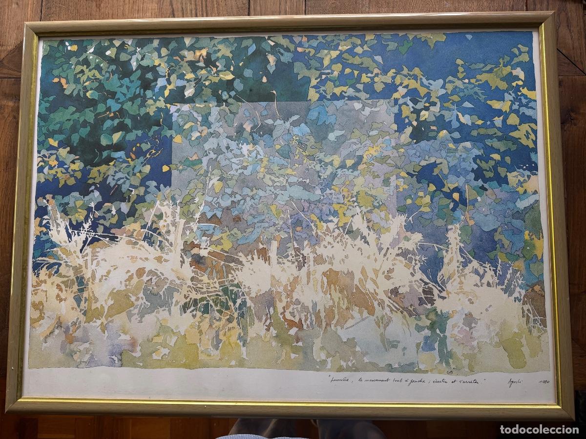 Kunst: L&aacute;mina Jean-Paul Agosti 1980 Enmarcada