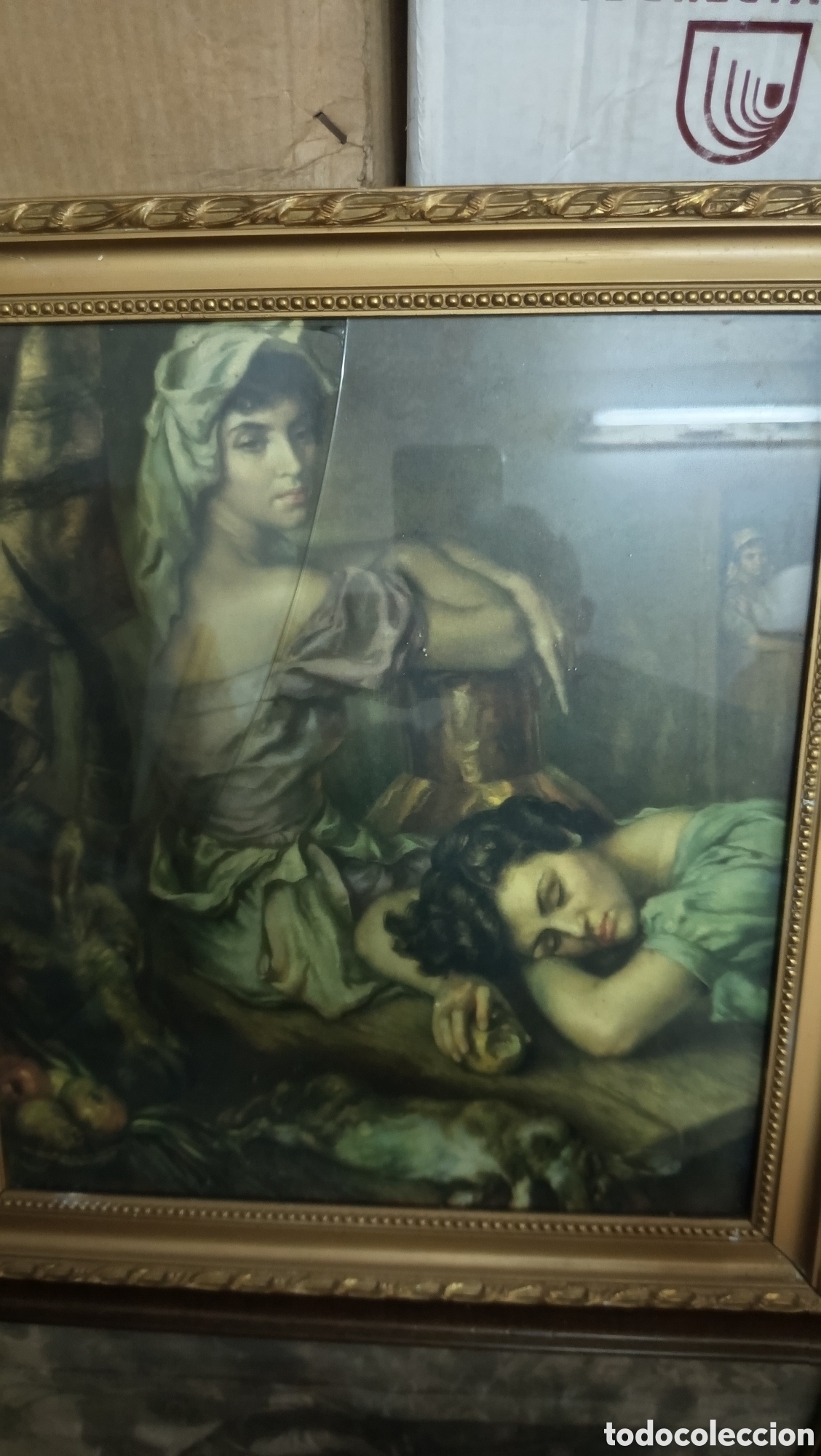 Arte: Bonito cuadro antiguo lamina
